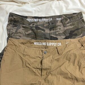 Mossimo Supply Co Men's Cargo Shorts Size 40 gently worn- lot of 2